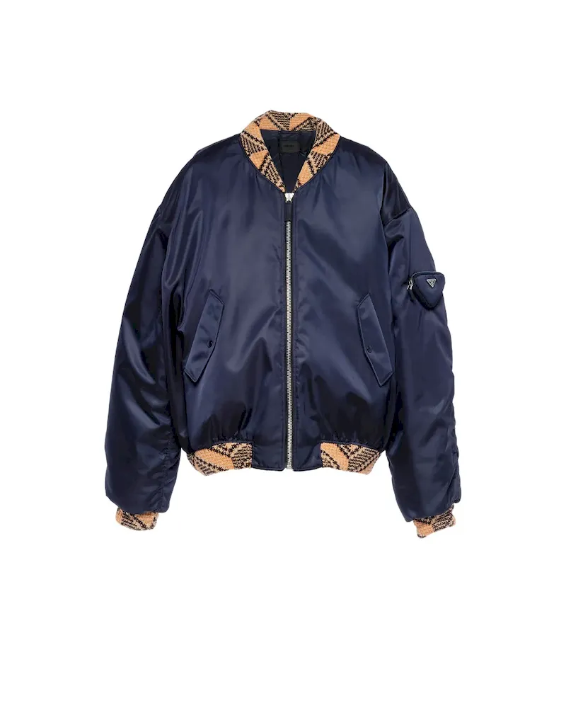 21AW RE-NYLON KNIT BOMBER JACKET 【PRADA】 PRADA(プラダ) / 21AW/Re-Nylon Knit Bomber Jacket/ブルゾン